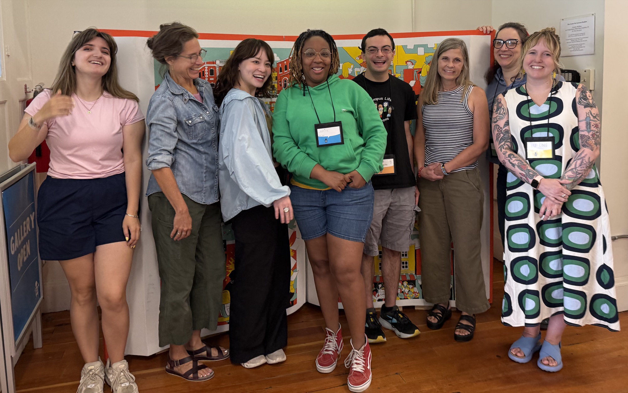 David with comics crew in Vermont