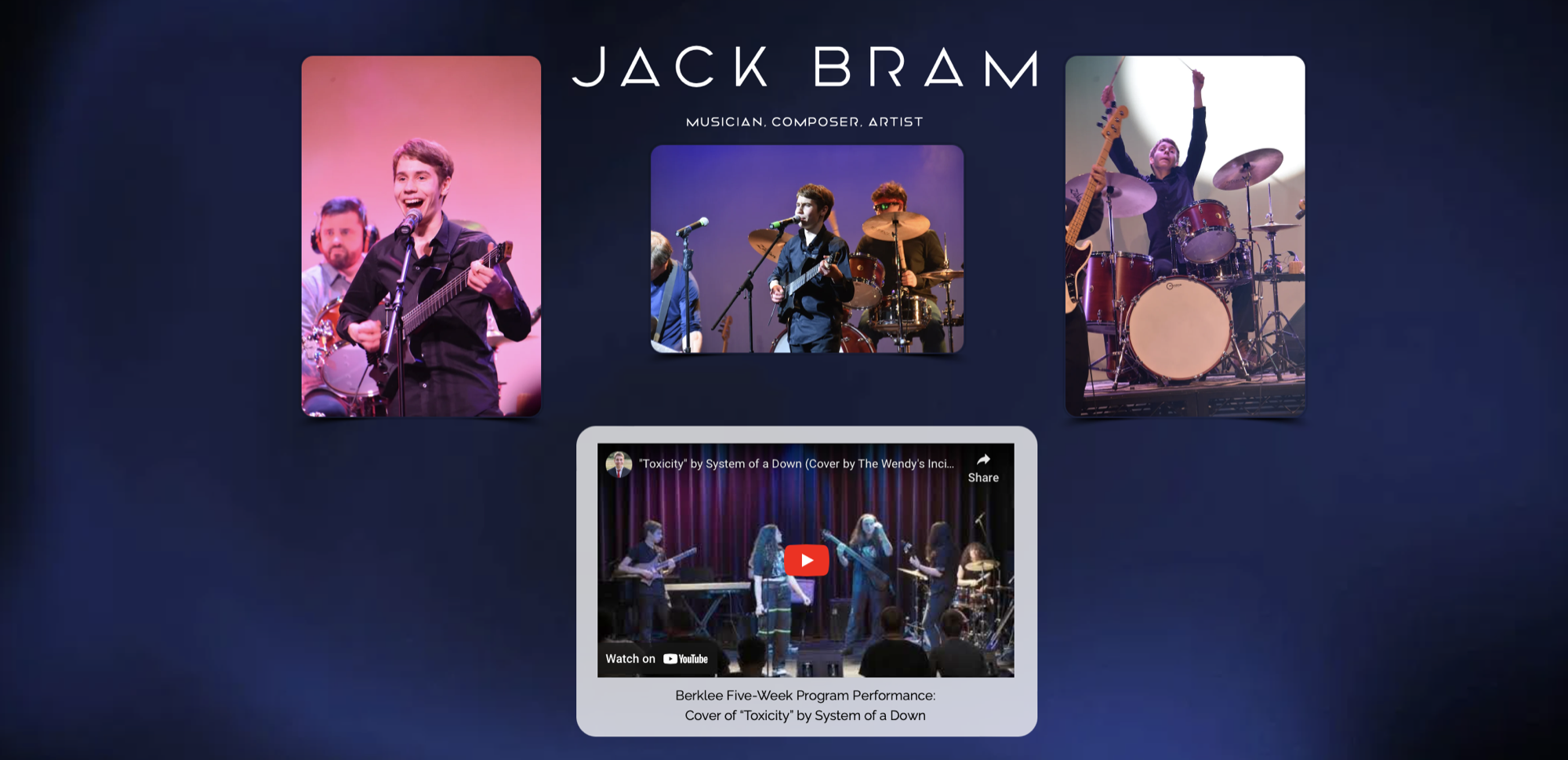 Music Portfolio Site